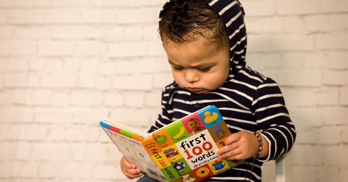 boy struggling to read